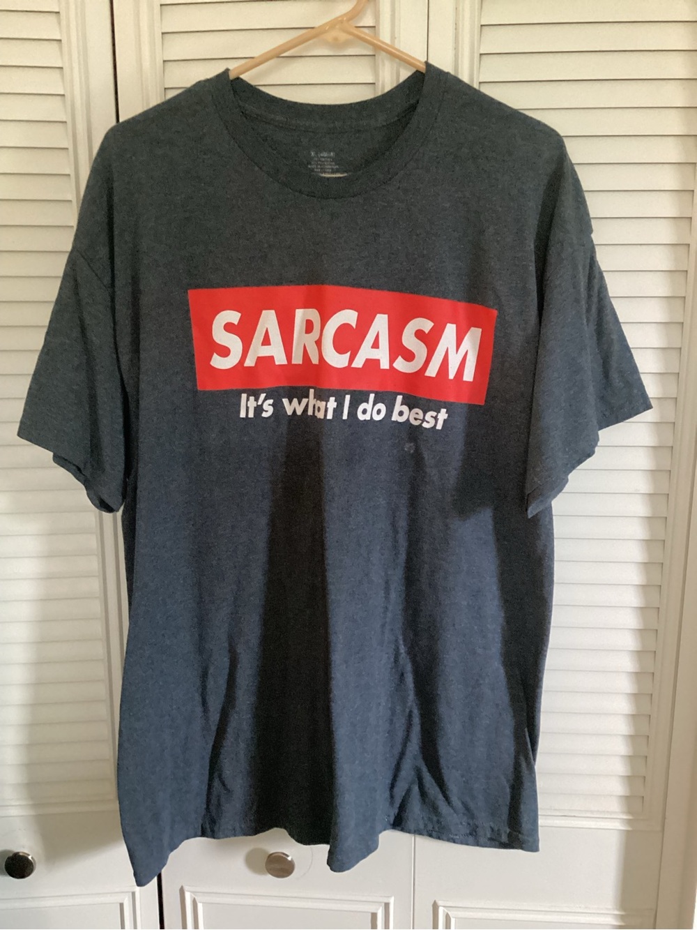 Sarcasm Graphic Tee - Dark Gray